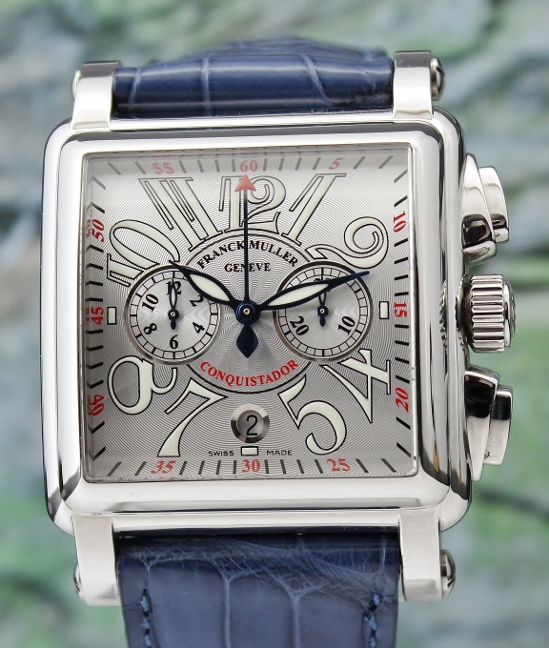 (image for) LIKE NEW FRANCK MULLER STAINLESS STEEL CONQUISTADOR CORTEZ 10000 H CC